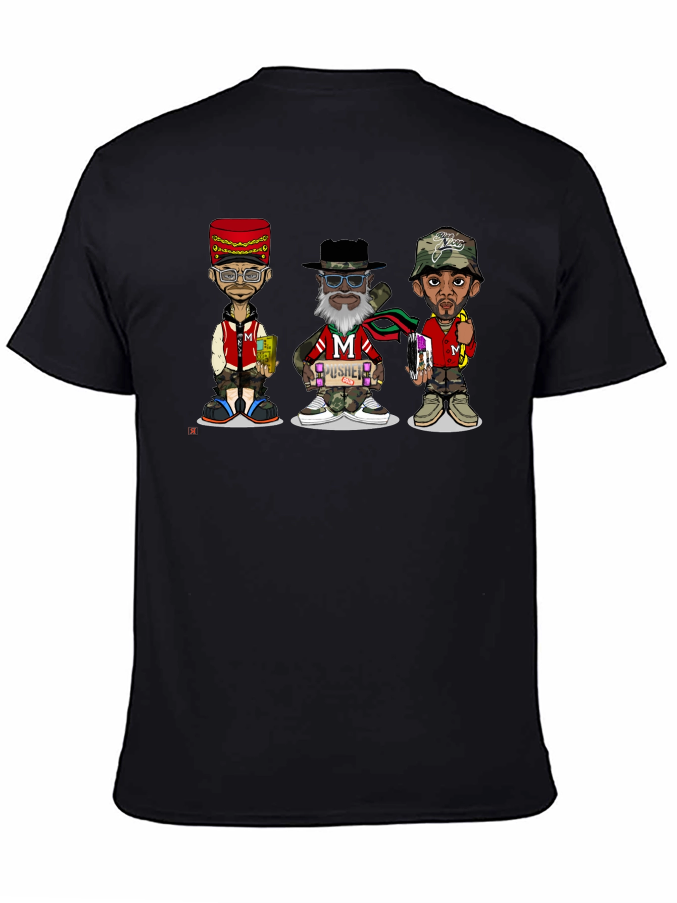 Stylish Cartoon Character Graphic T-Shirt