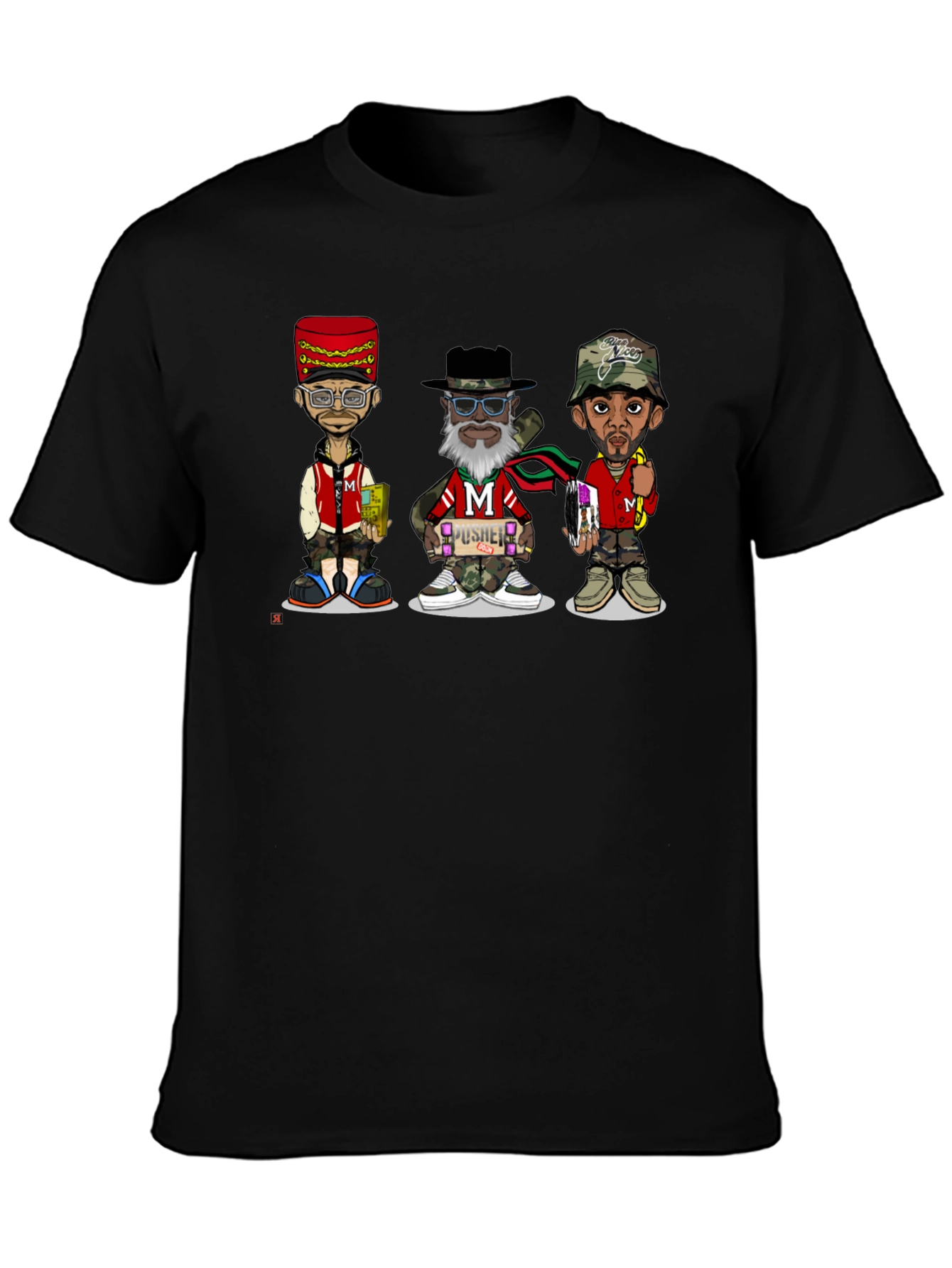 Stylish Cartoon Character Graphic T-Shirt