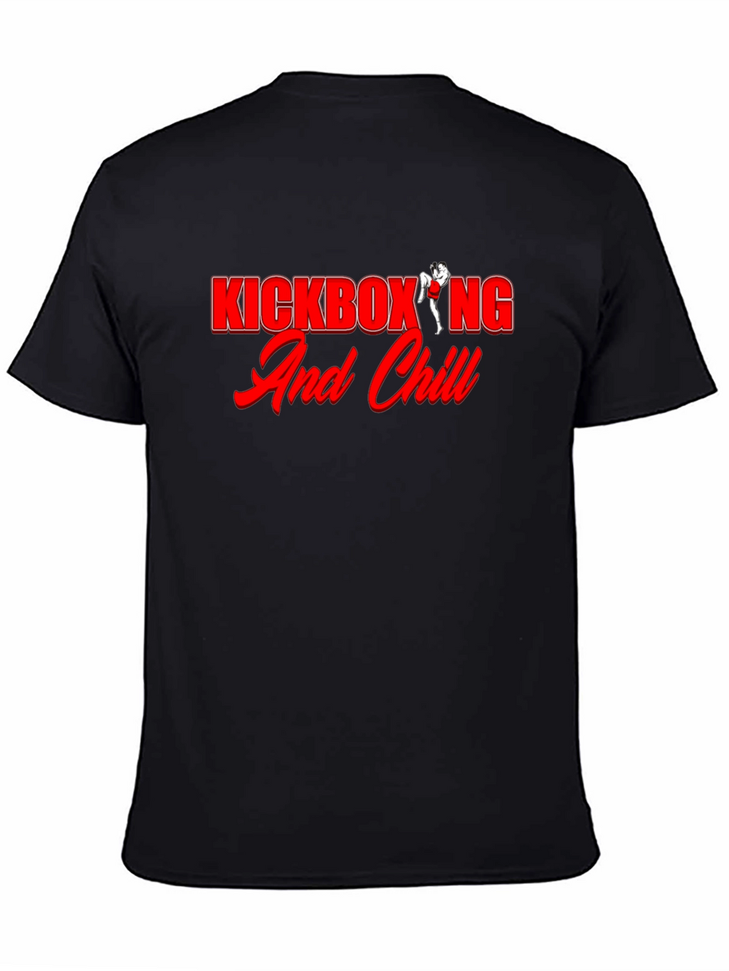 Kickboxing and Chill Black Graphic Tee