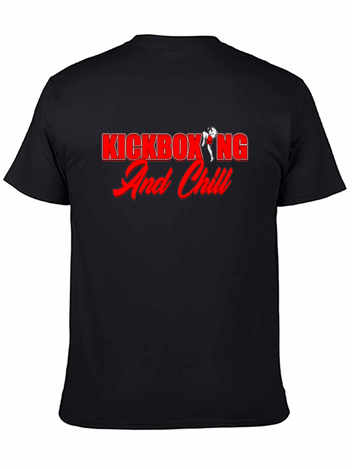 Kickboxing and Chill Black Graphic Tee