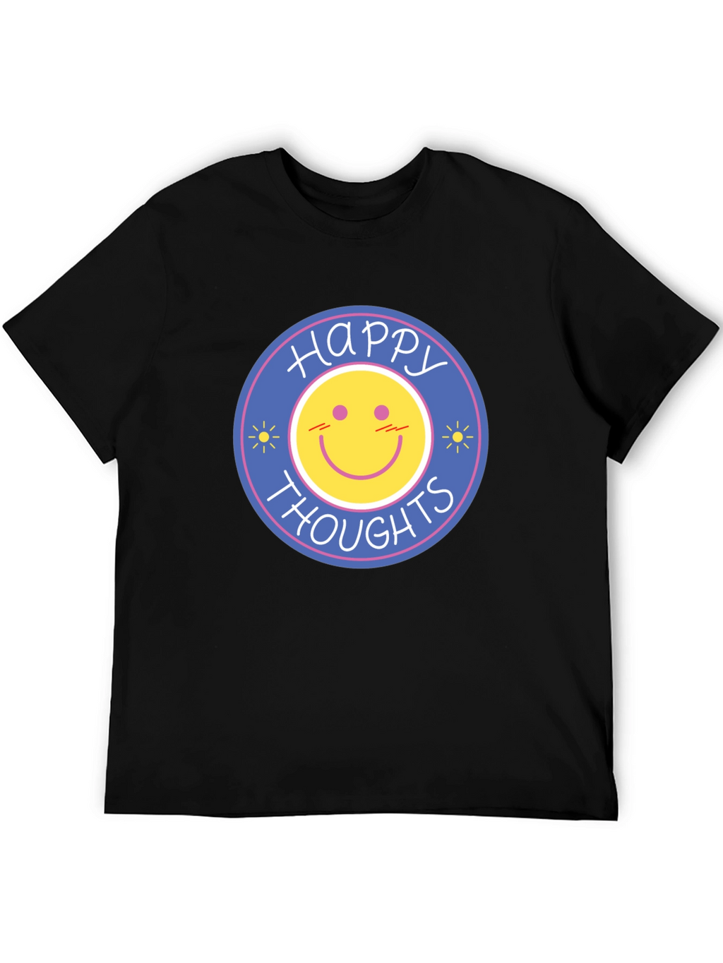 Happy Thoughts Graphic T-Shirt - Black