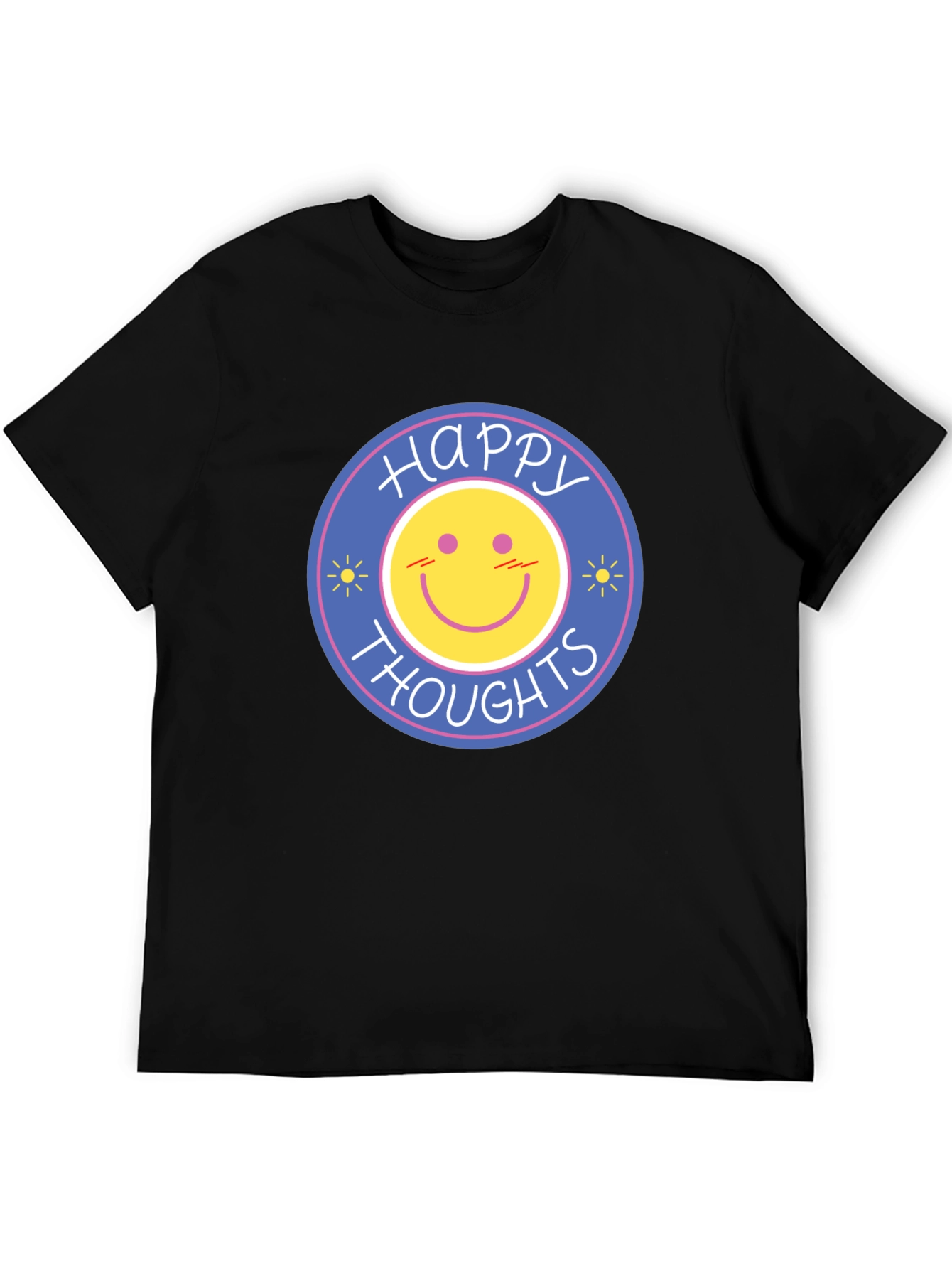 Happy Thoughts Graphic T-Shirt - Black