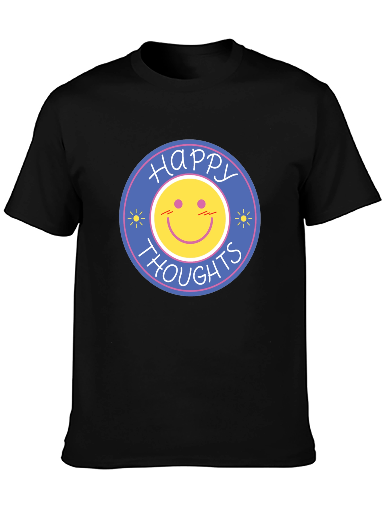 Happy Thoughts Graphic T-Shirt - Black
