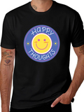 Happy Thoughts Graphic T-Shirt - Black