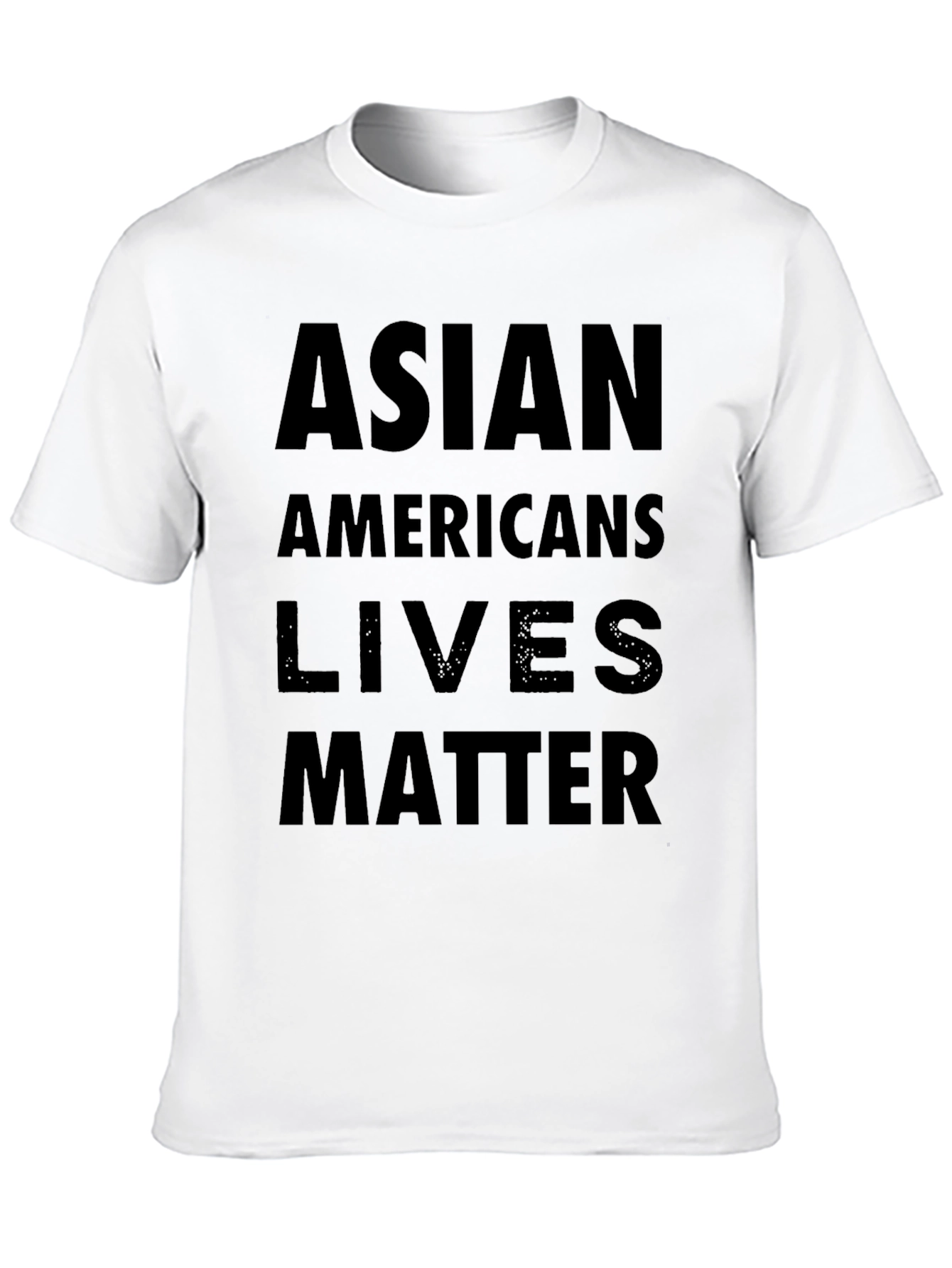 Asian Americans Lives Matter Black T-Shirt