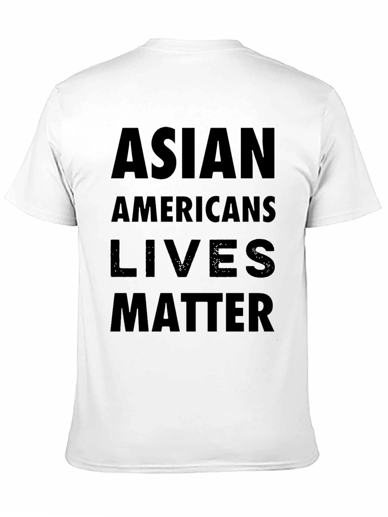 Asian Americans Lives Matter Black T-Shirt