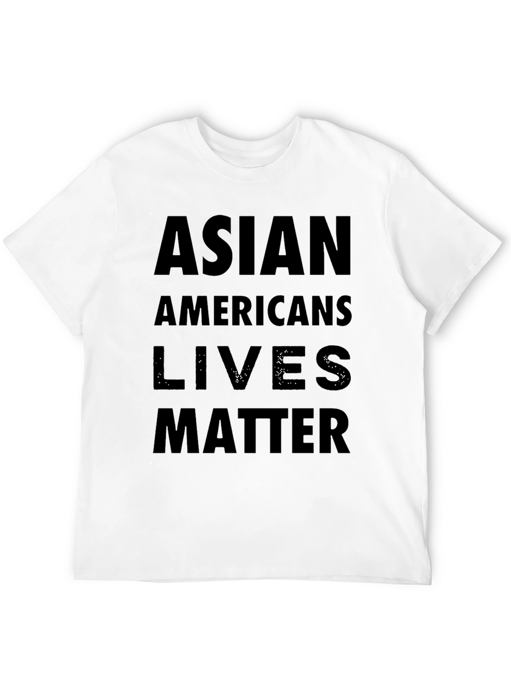 Asian Americans Lives Matter Black T-Shirt