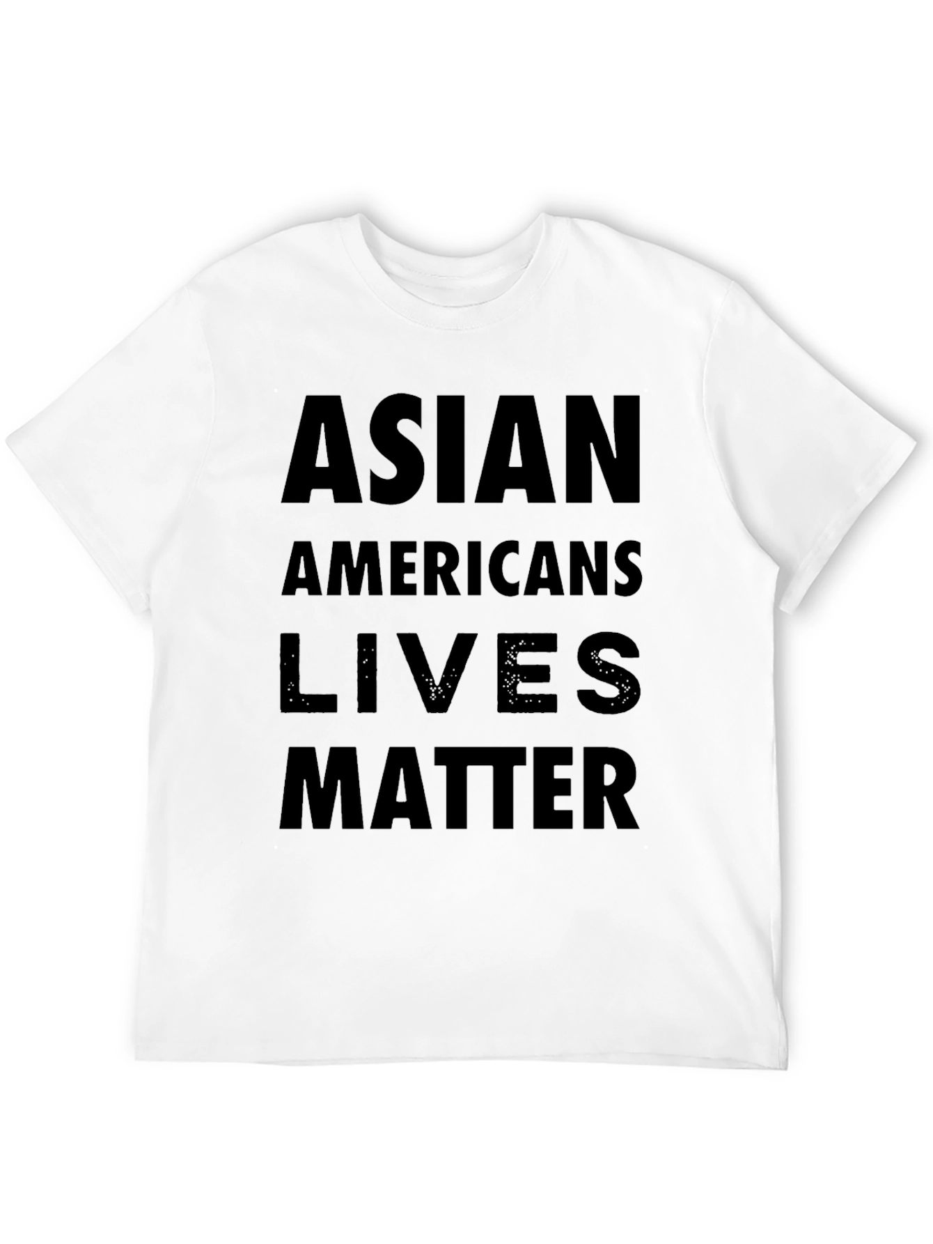 Asian Americans Lives Matter Black T-Shirt