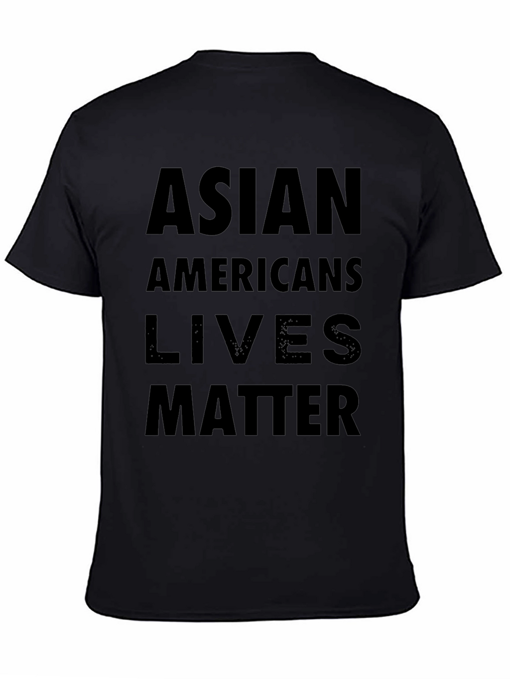 Asian Americans Lives Matter Black T-Shirt