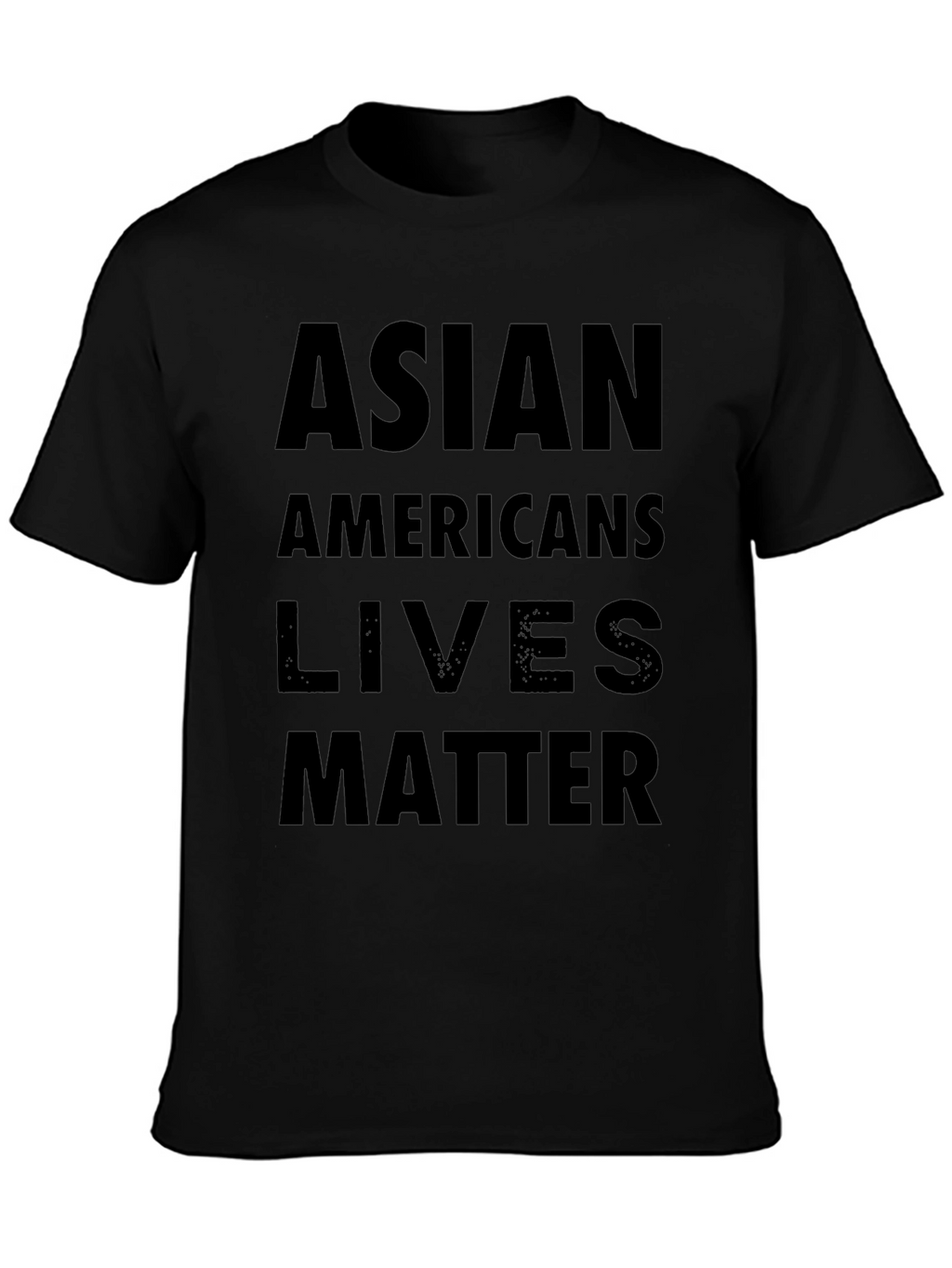 Asian Americans Lives Matter Black T-Shirt