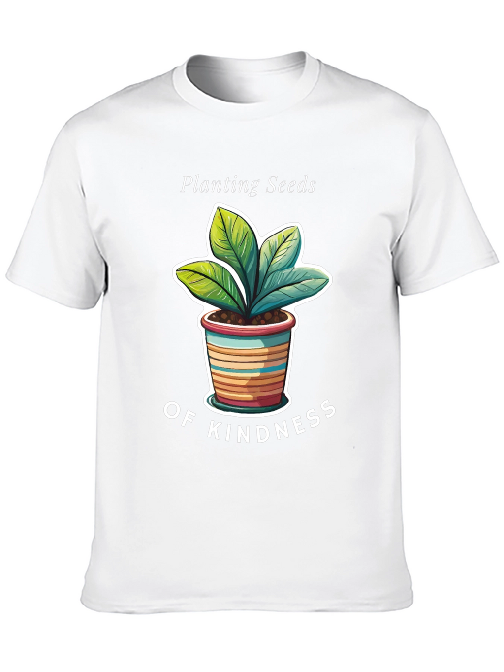 Planting Seeds of Kindness Black Graphic T-Shirt