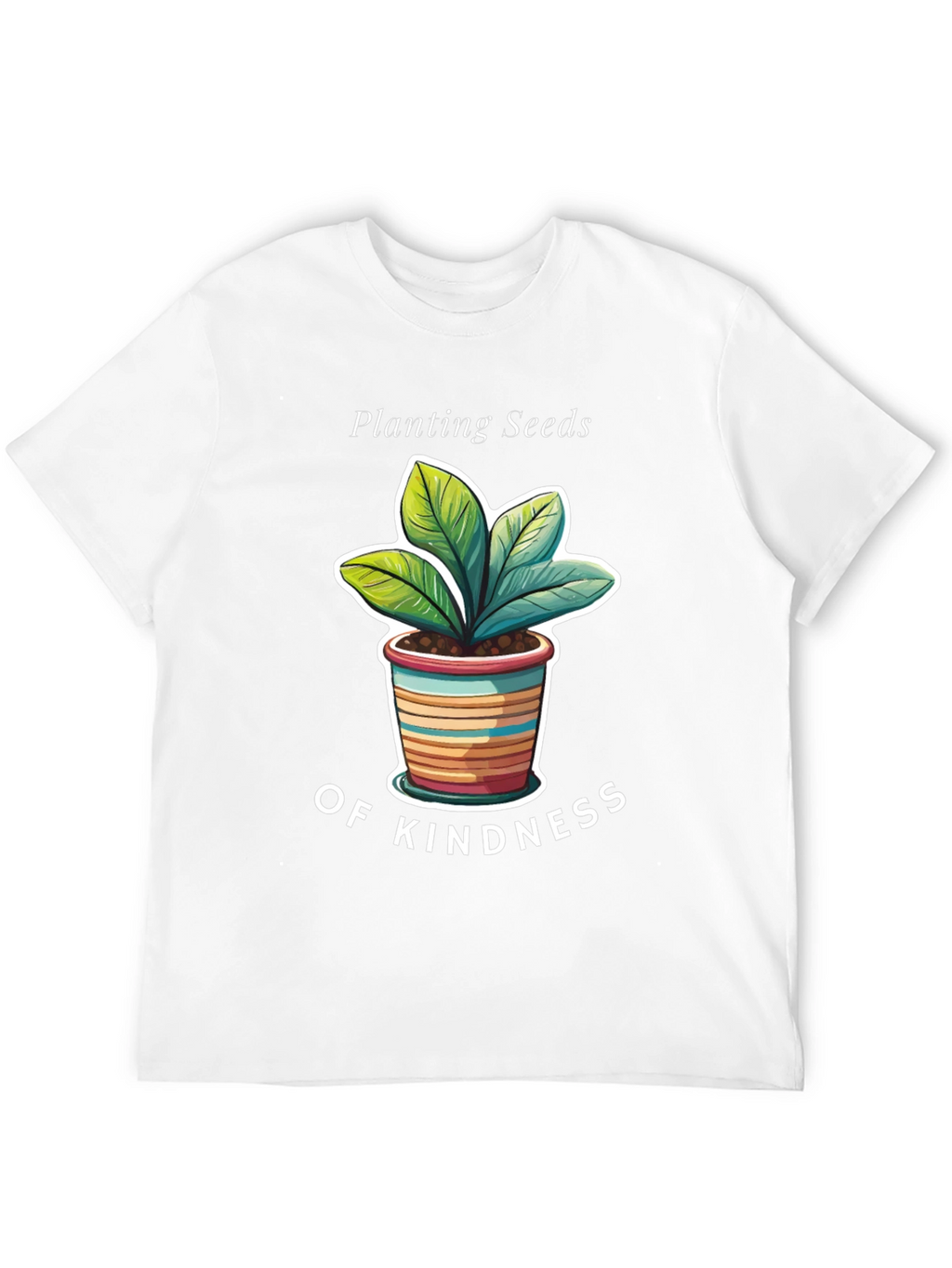 Planting Seeds of Kindness Black Graphic T-Shirt