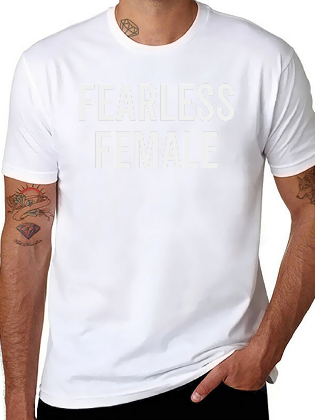 Fearless Female Black T-Shirt - Empowering Womens Tee