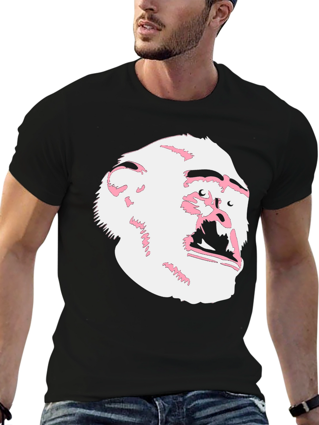 Graphic Tee: Gorilla Head Design
