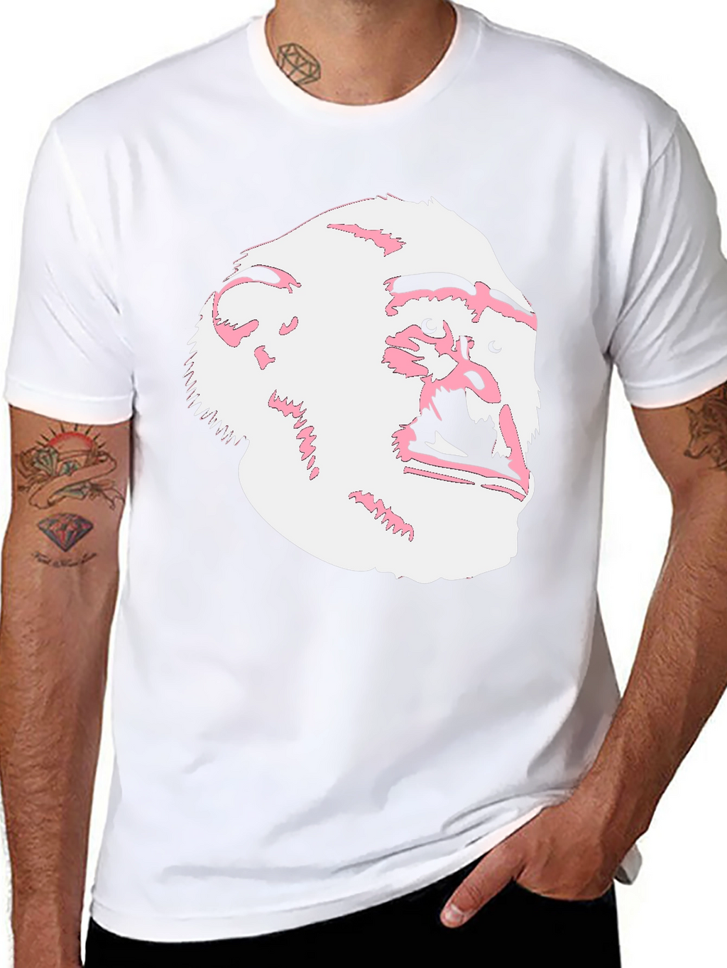 Graphic Tee: Gorilla Head Design