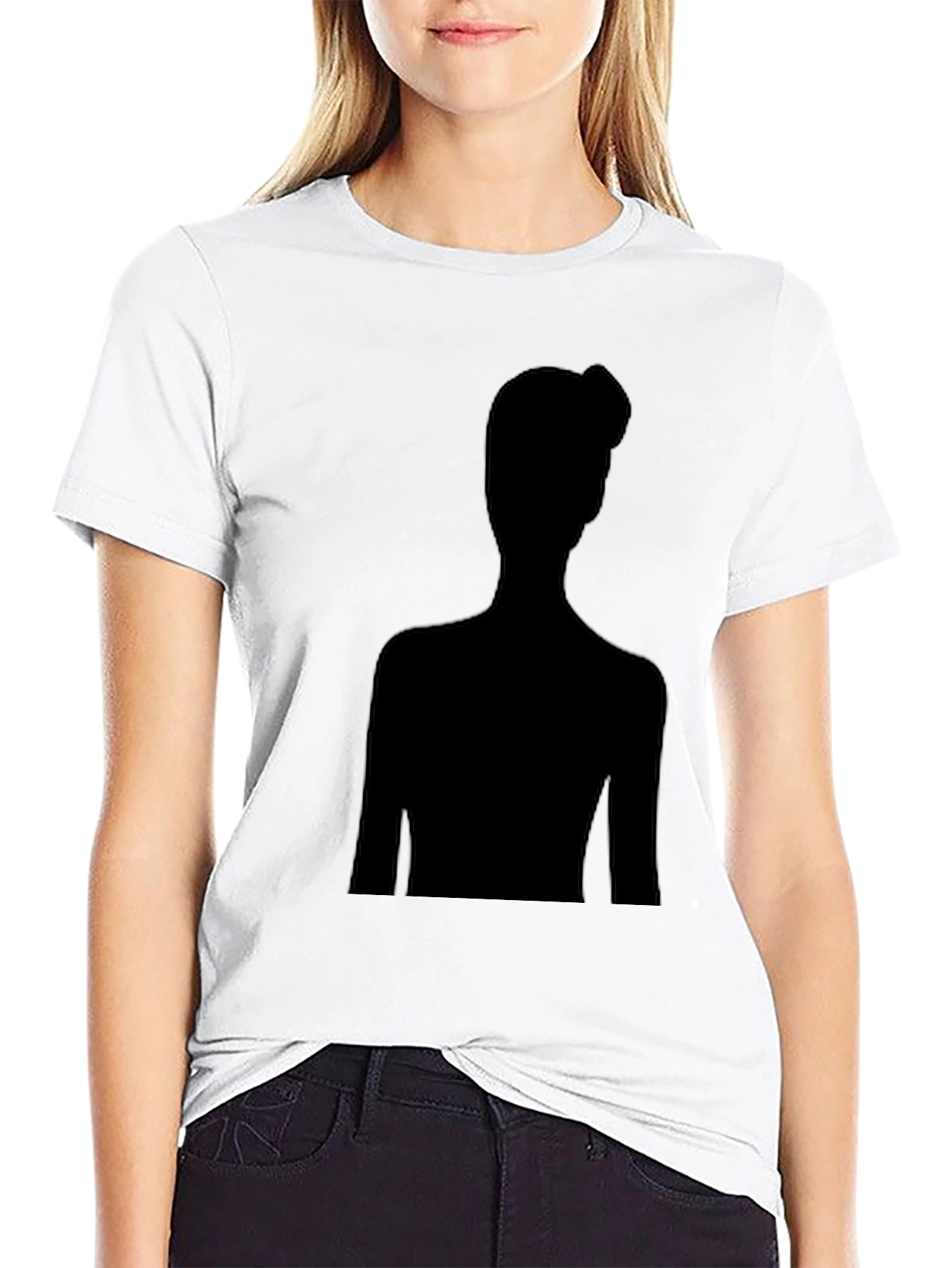 Silhouette Graphic Tee - Modern Black T-Shirt