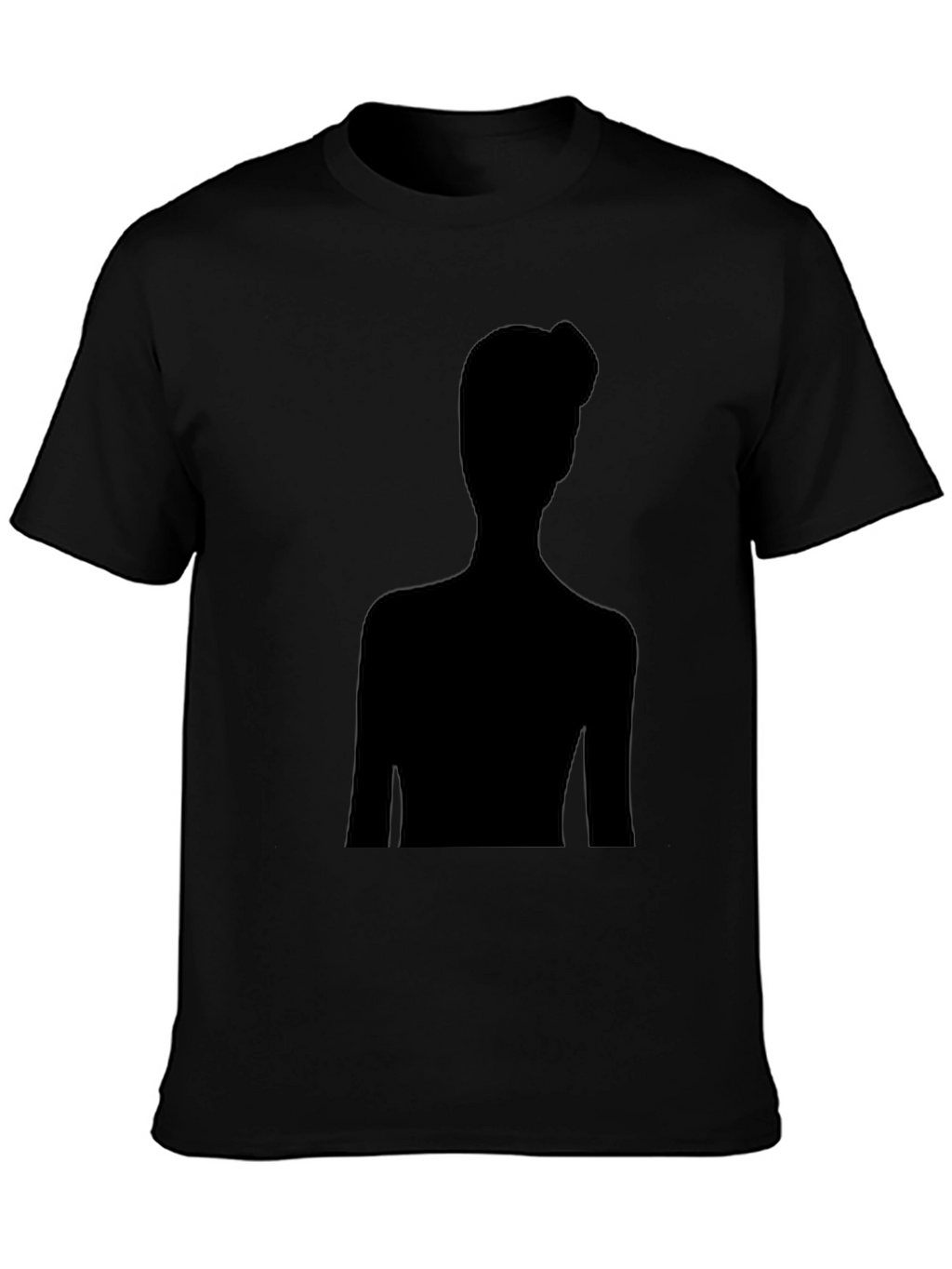 Silhouette Graphic Tee - Modern Black T-Shirt