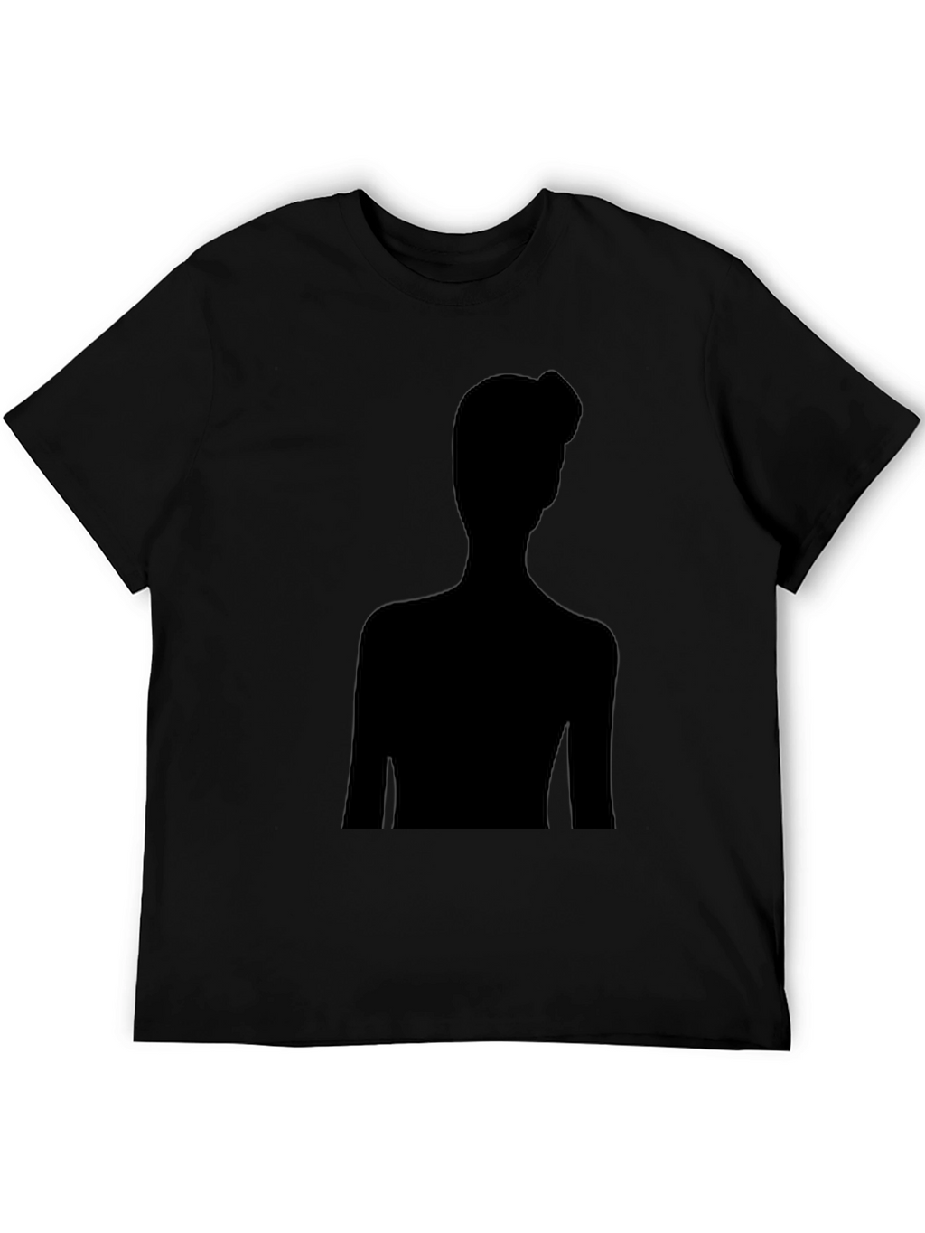 Silhouette Graphic Tee - Modern Black T-Shirt