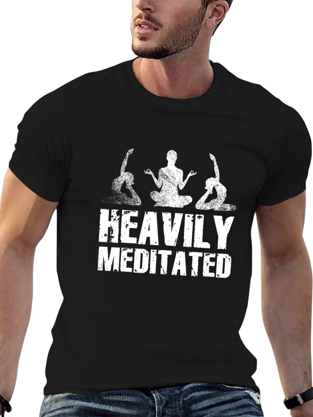 Heavily Meditated Yoga T-Shirt