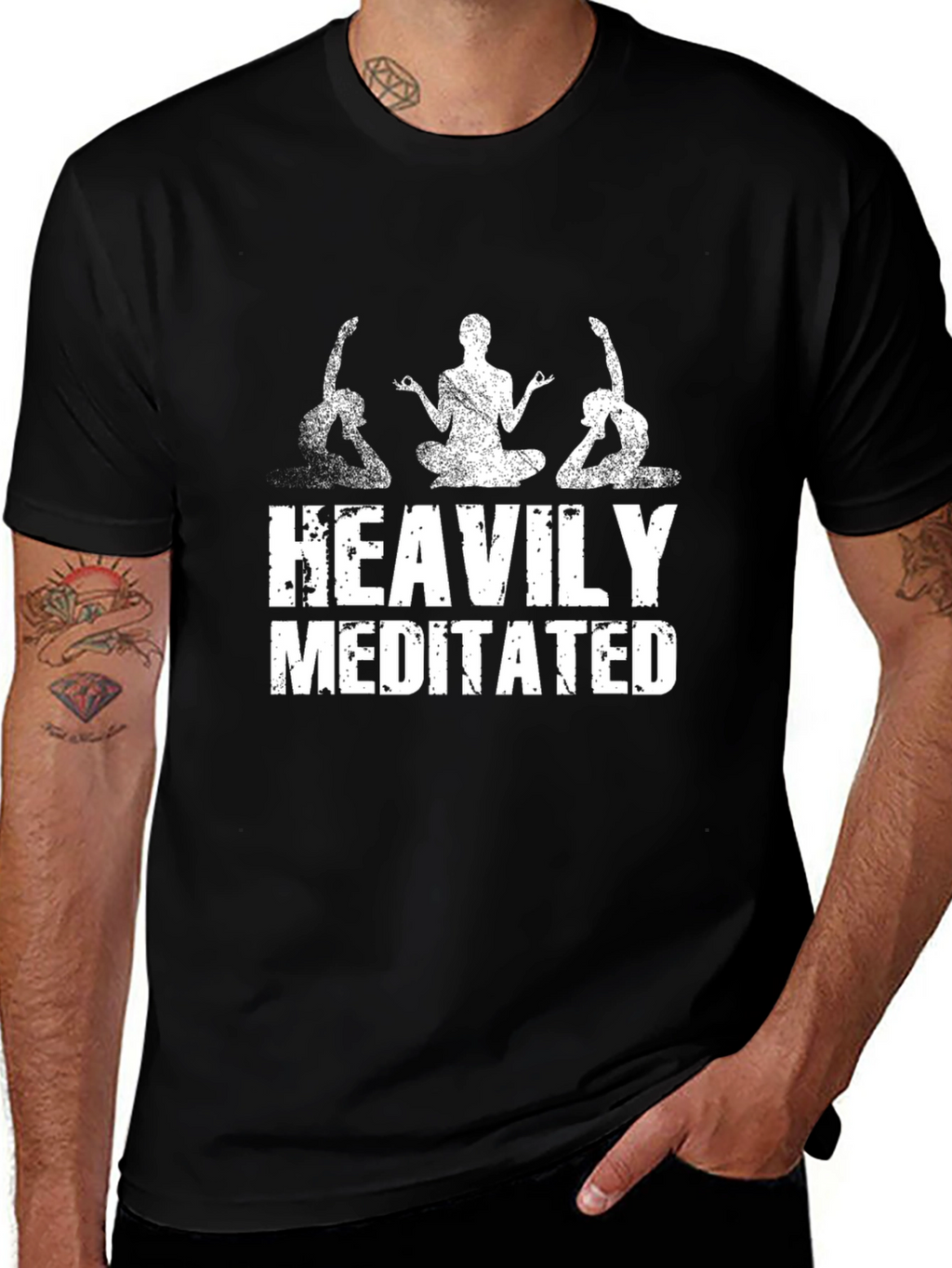 Heavily Meditated Yoga T-Shirt