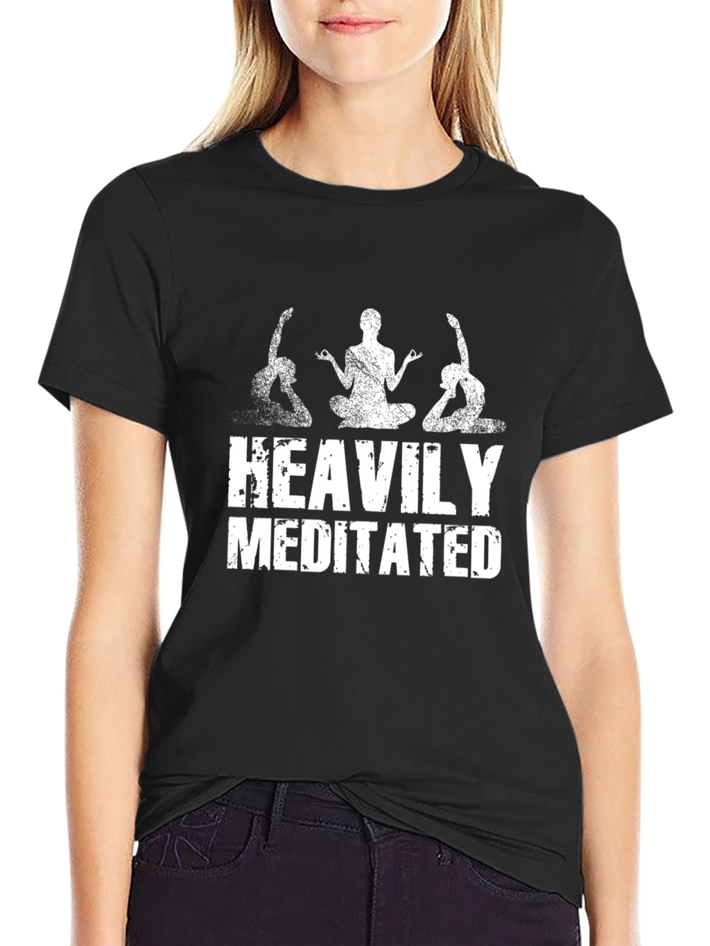 Heavily Meditated Yoga T-Shirt