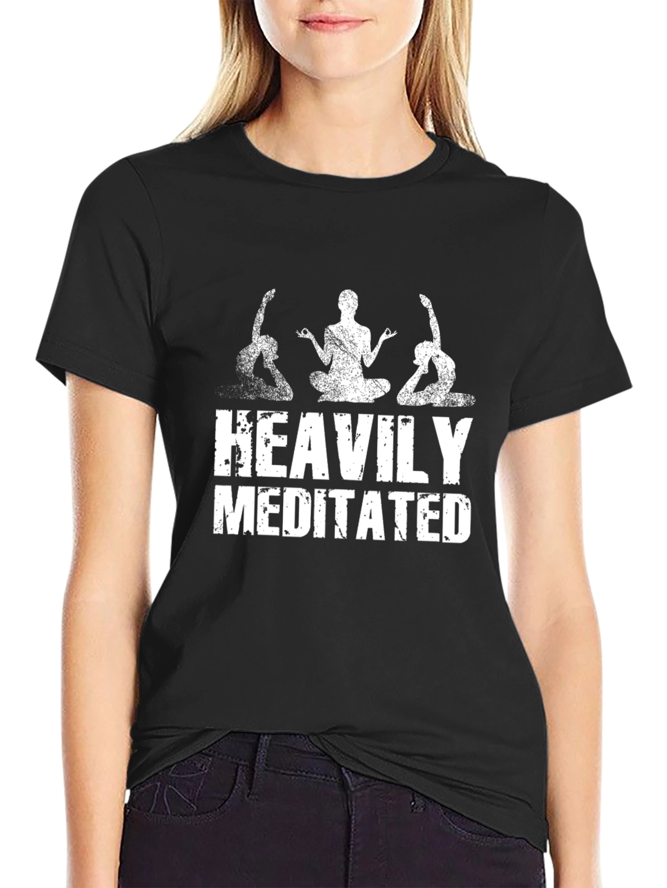 Heavily Meditated Yoga T-Shirt