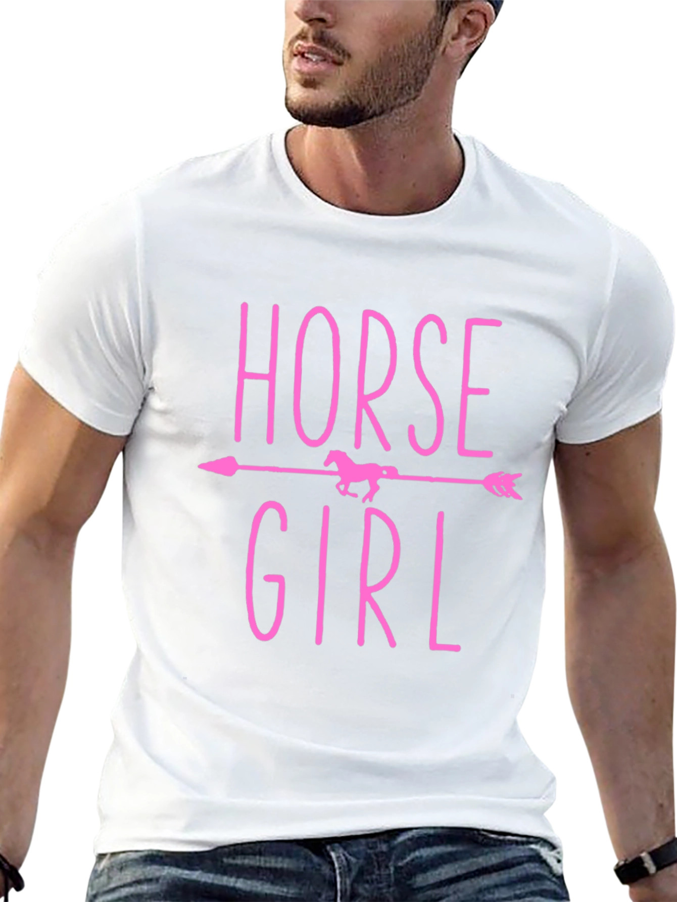 Horse Girl T-Shirt - Equestrian Arrow Design