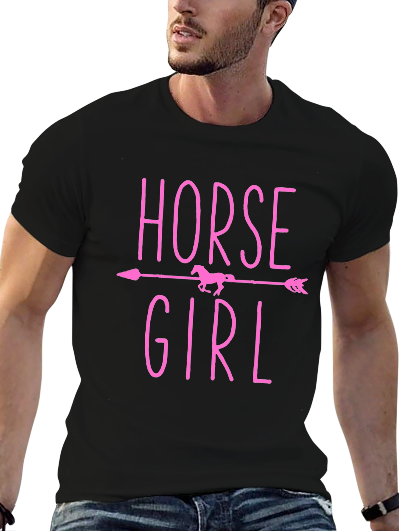 Horse Girl T-Shirt - Equestrian Arrow Design