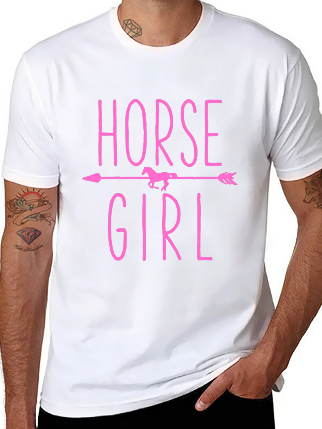 Horse Girl T-Shirt - Equestrian Arrow Design