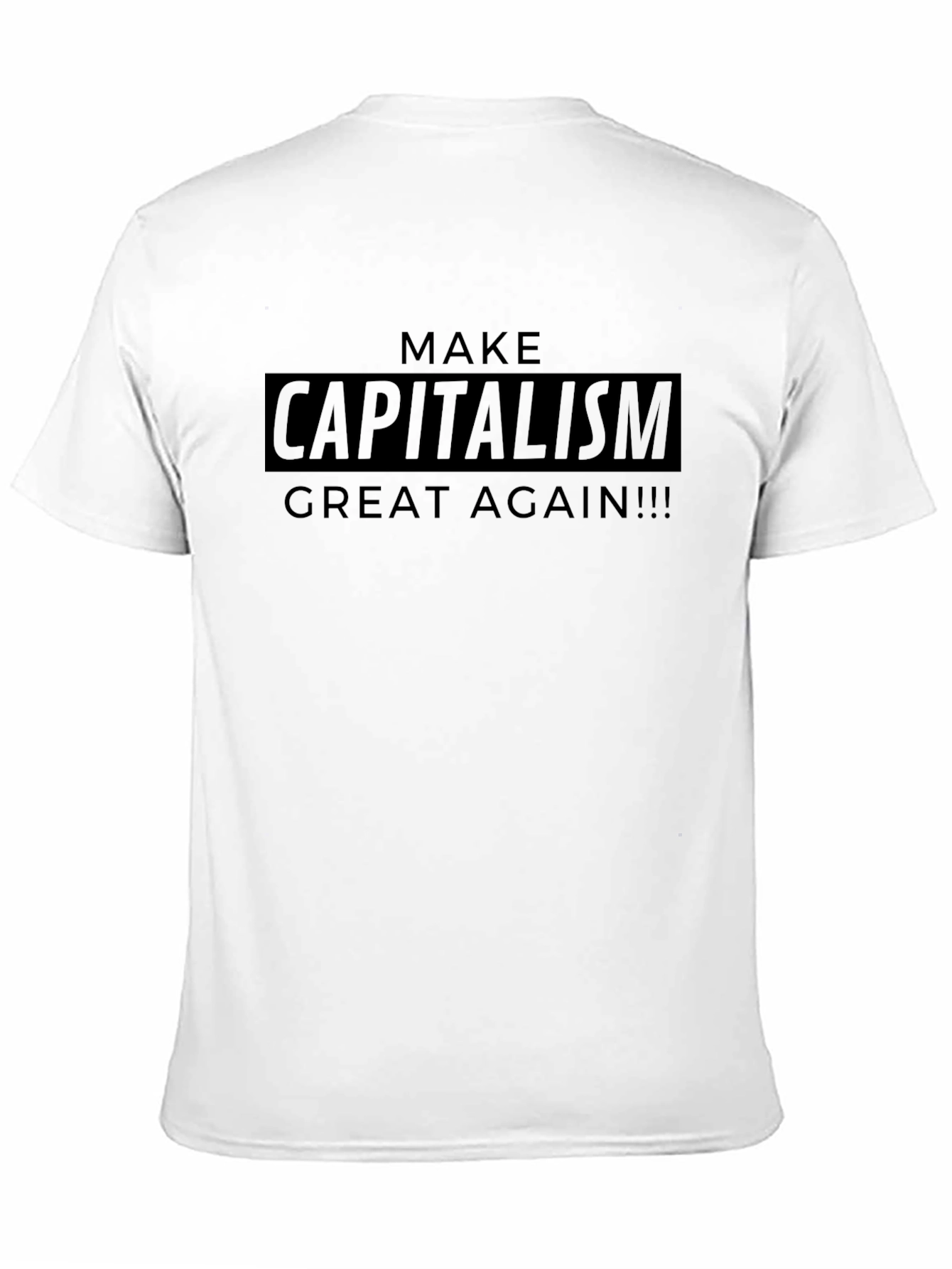 Make Capitalism Great Again Black T-Shirt