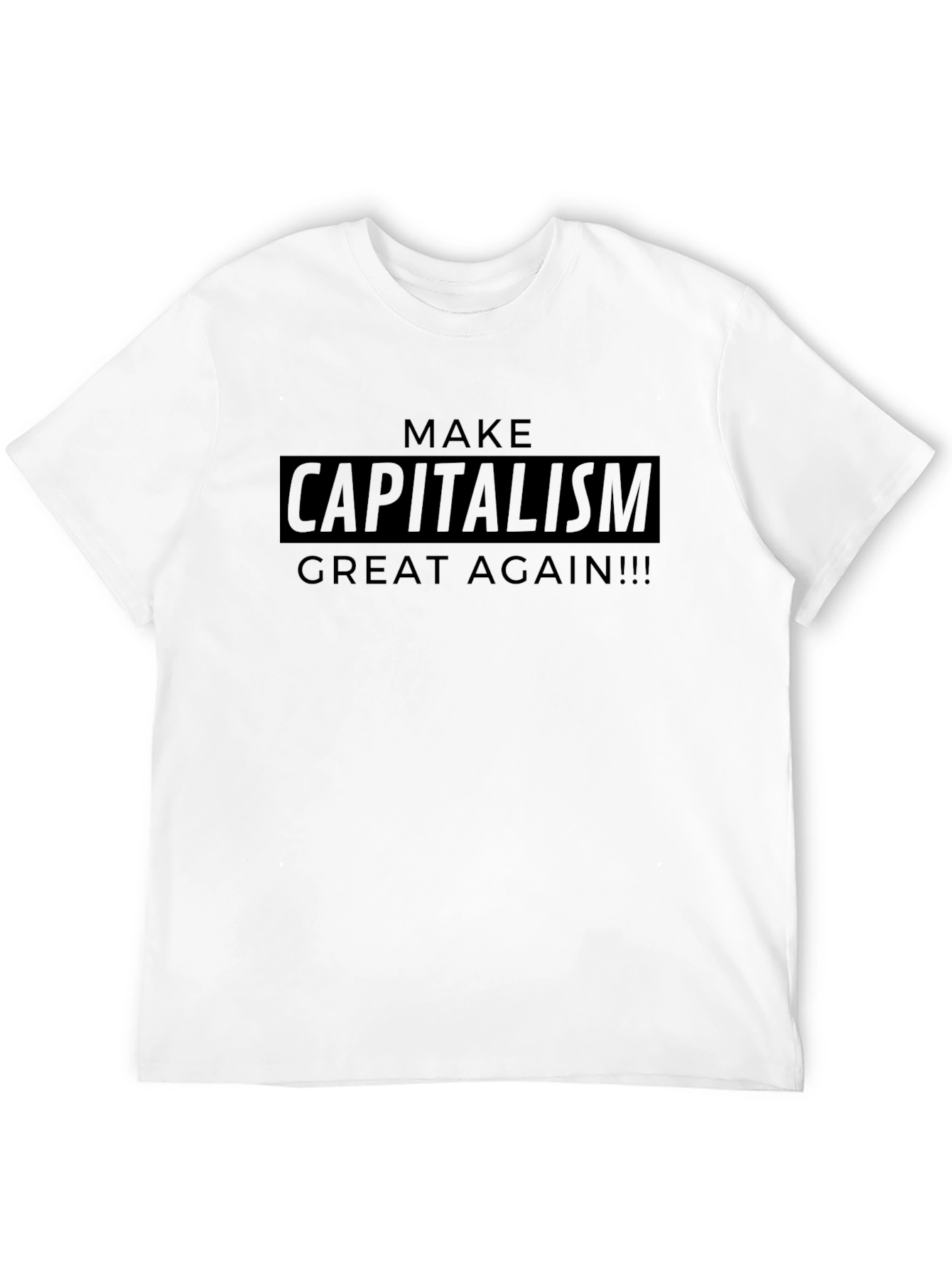 Make Capitalism Great Again Black T-Shirt
