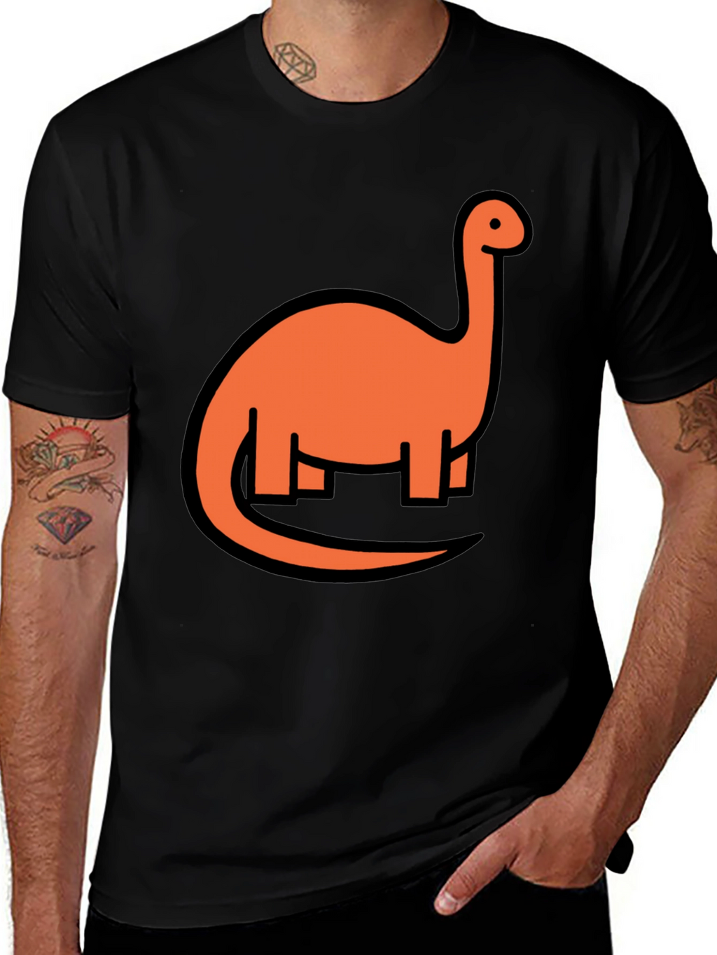 Dino Graphic Tee - Classic Black T-Shirt