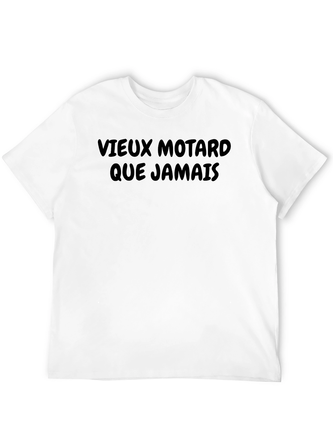 Vieux Motard Que Jamais Tee - Black