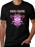 666% Cute T-Shirt - Kawaii Satanic Goat Tee