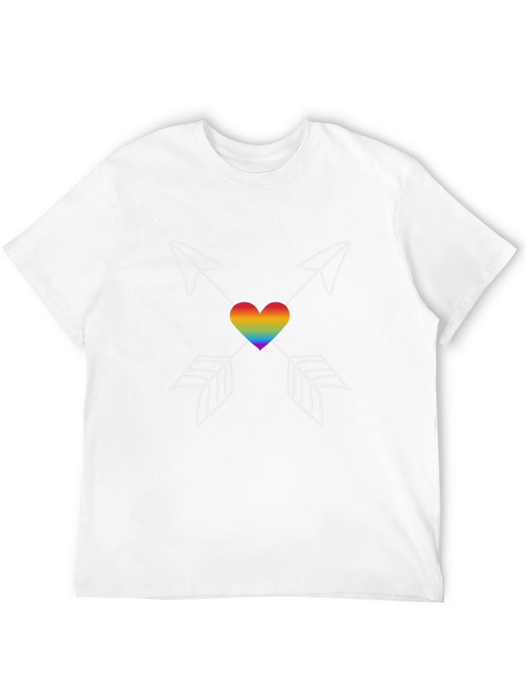 LGBT Rainbow Heart Arrows T-Shirt