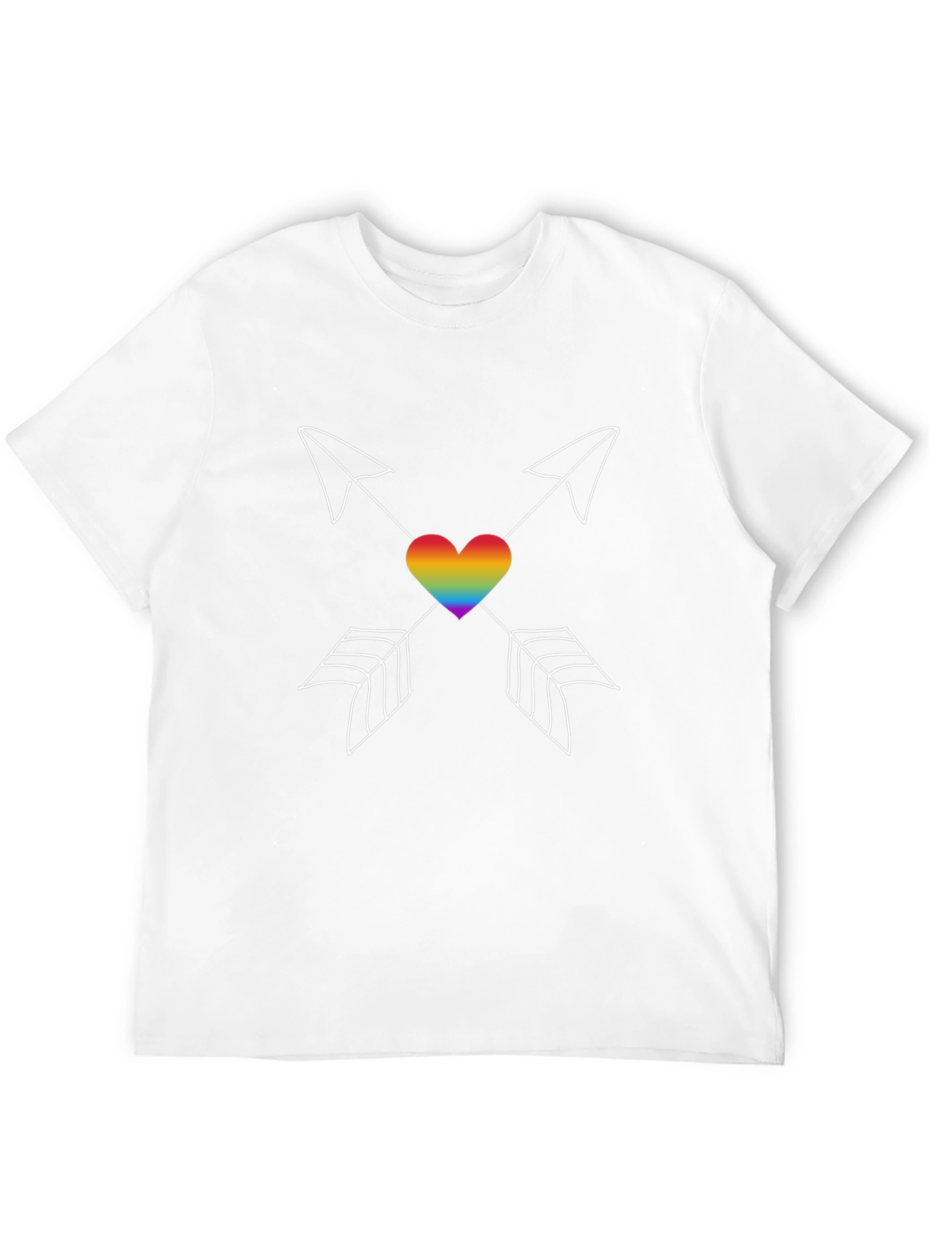 LGBT Rainbow Heart Arrows T-Shirt
