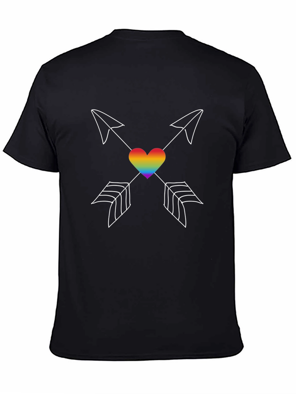 LGBT Rainbow Heart Arrows T-Shirt