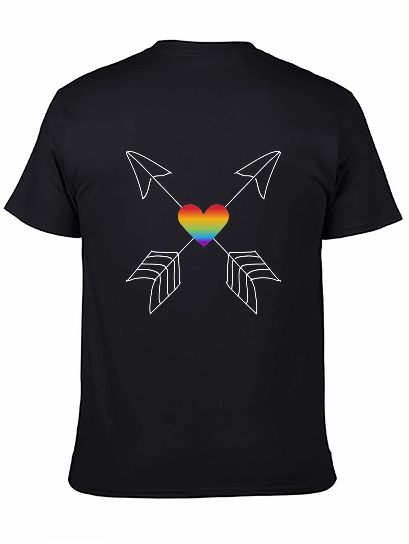 LGBT Rainbow Heart Arrows T-Shirt