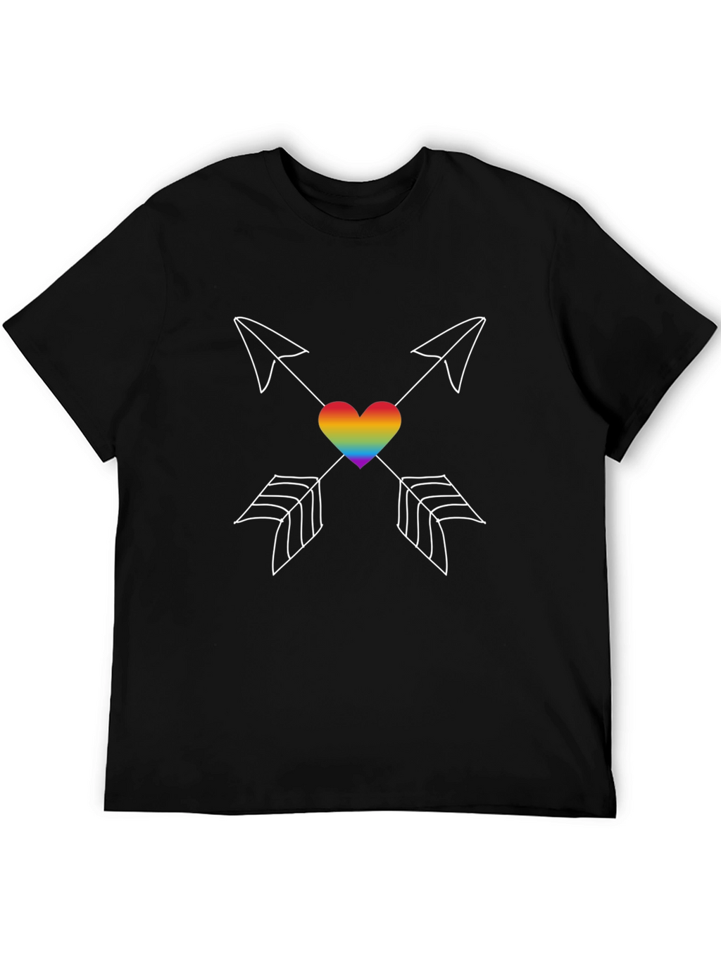 LGBT Rainbow Heart Arrows T-Shirt