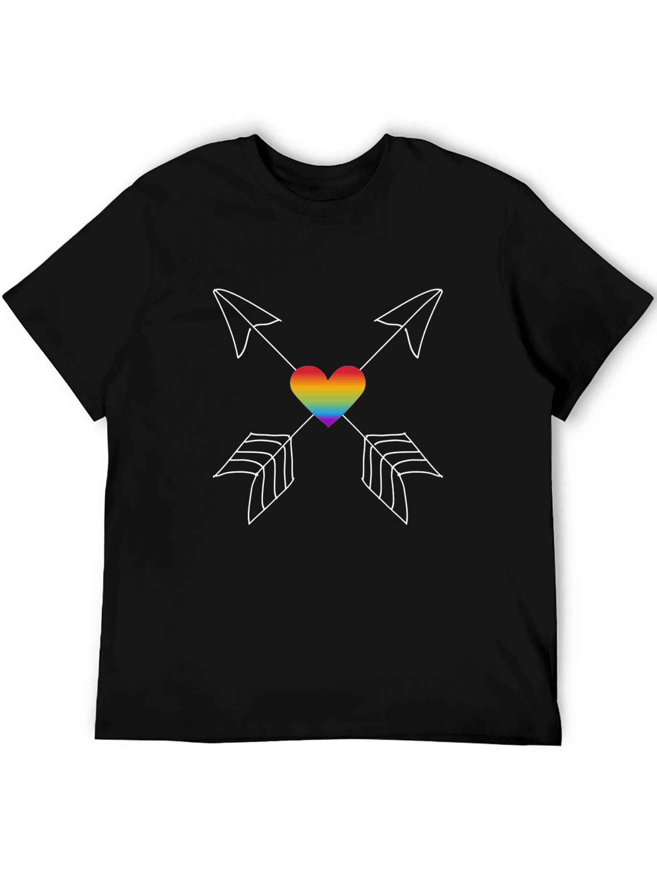 LGBT Rainbow Heart Arrows T-Shirt
