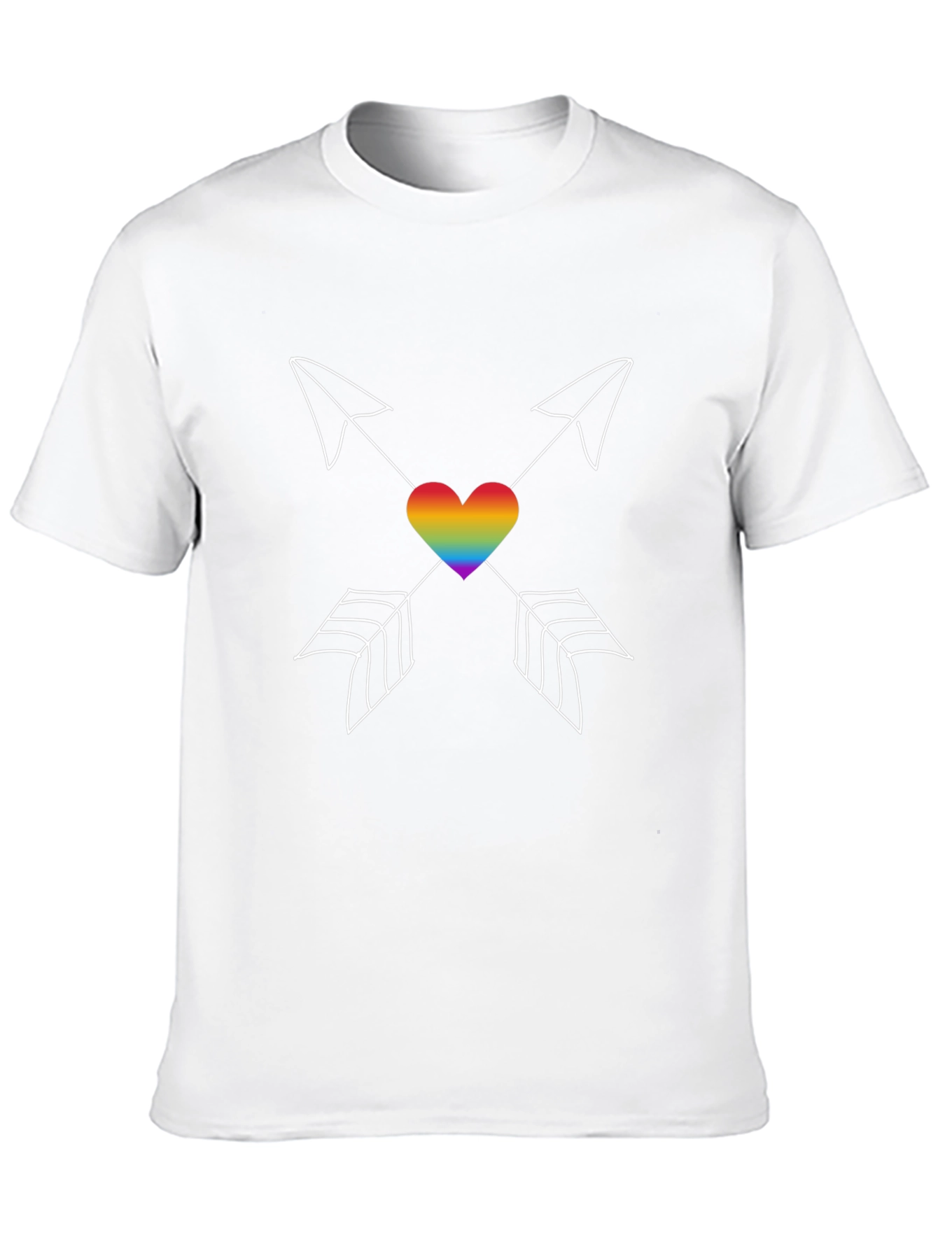 LGBT Rainbow Heart Arrows T-Shirt