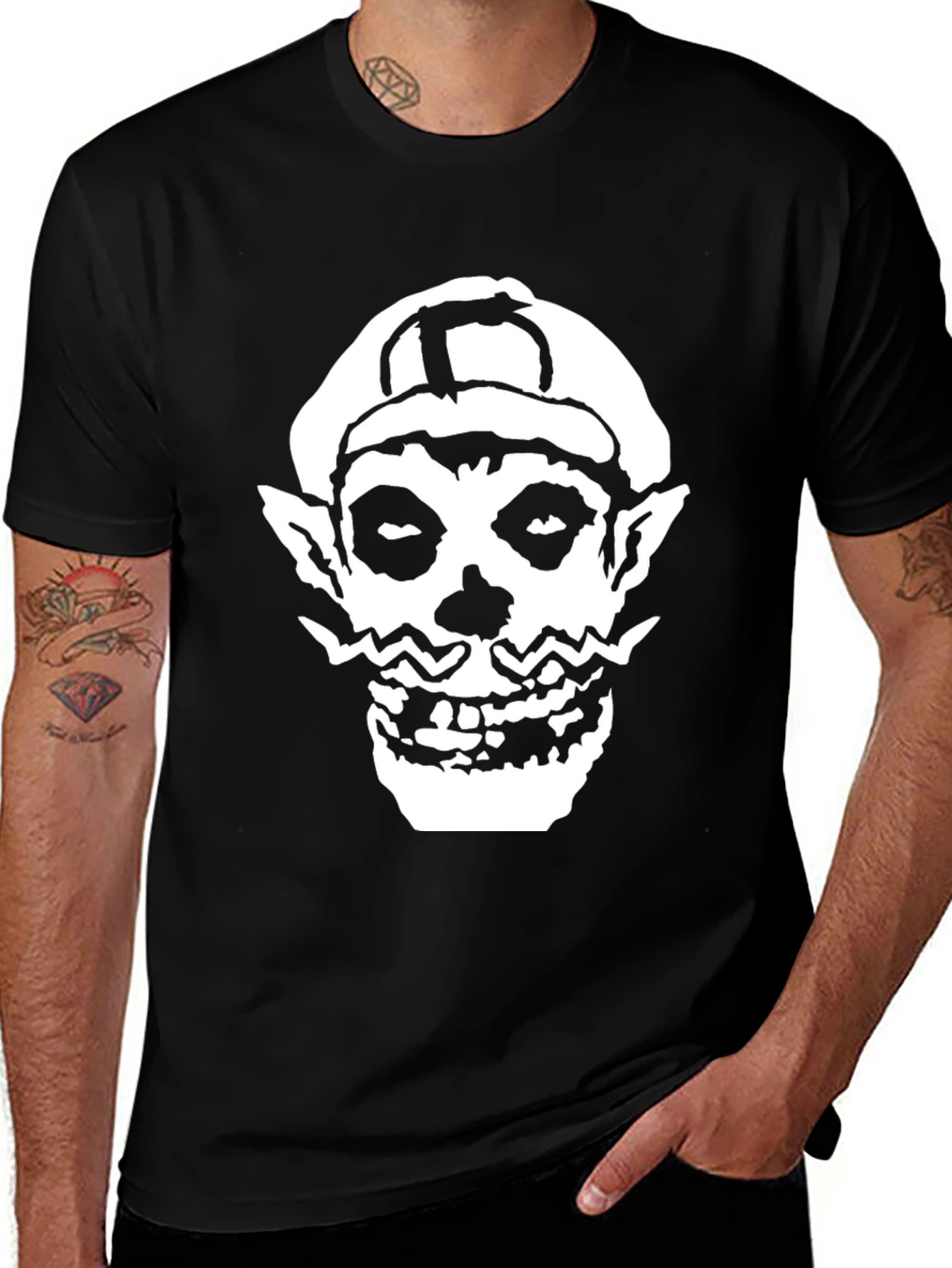 Misfits Skull Warrio T-Shirt - Black