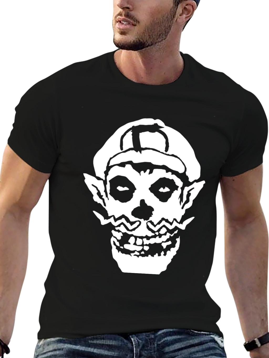 Misfits Skull Warrio T-Shirt - Black