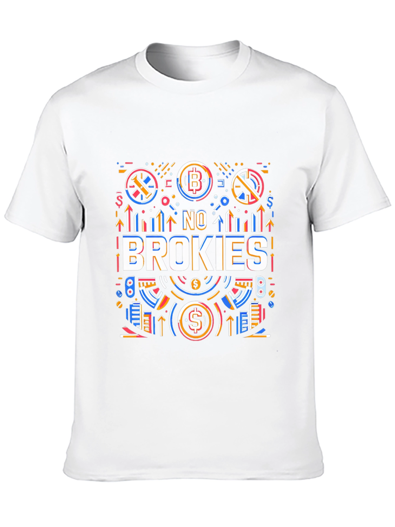 No Brokies Graphic Tee - Crypto Enthusiast Apparel