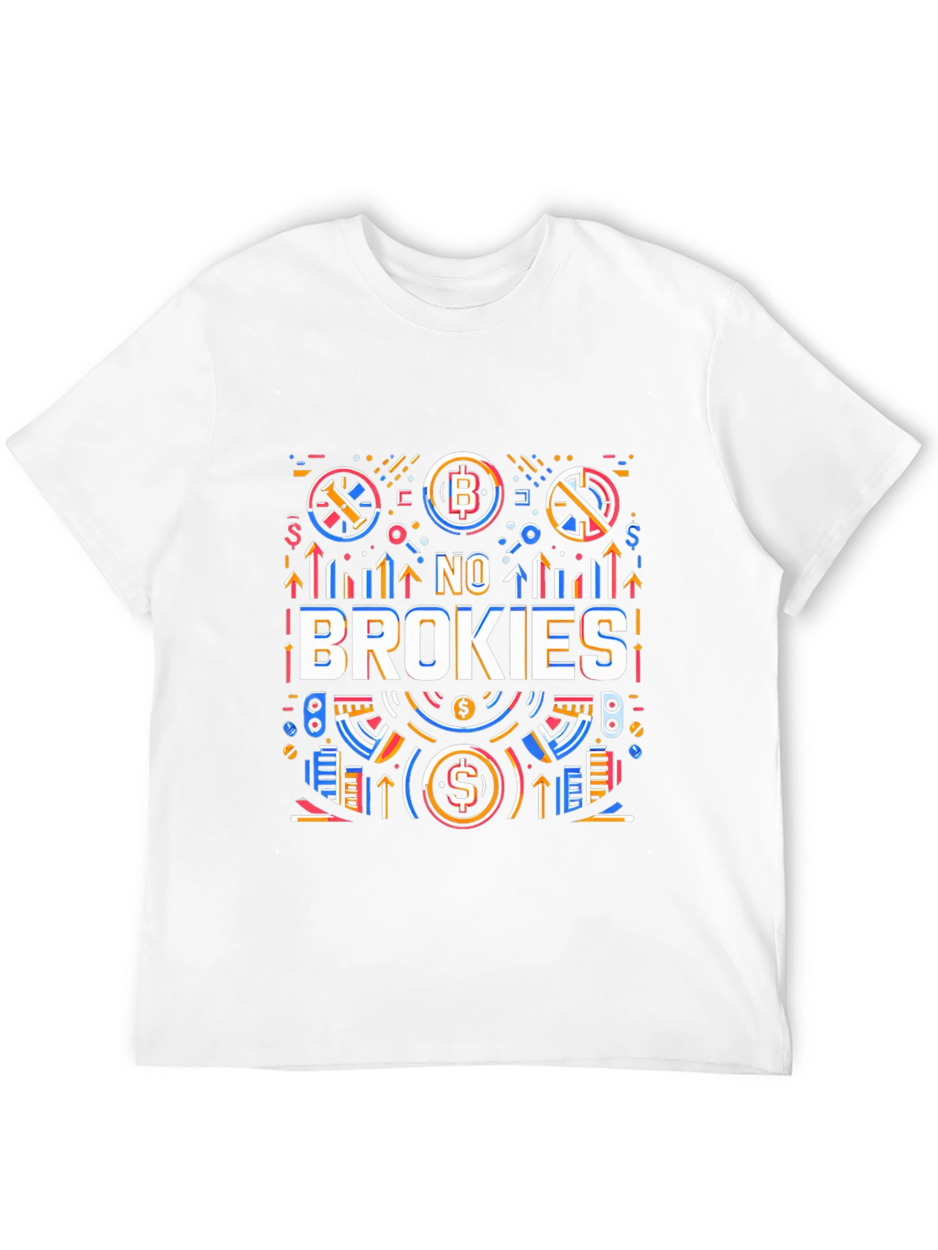 No Brokies Graphic Tee - Crypto Enthusiast Apparel