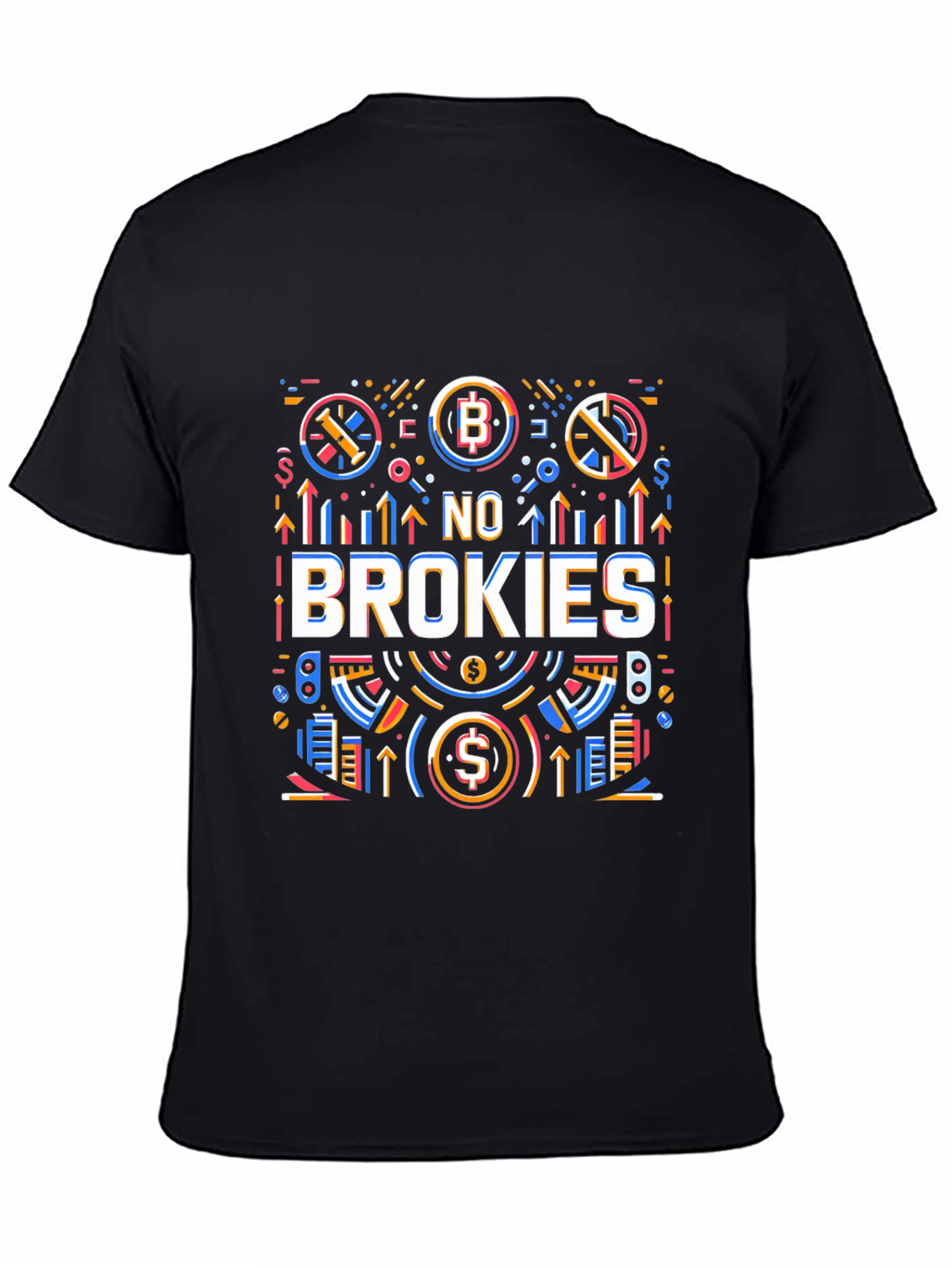 No Brokies Graphic Tee - Crypto Enthusiast Apparel