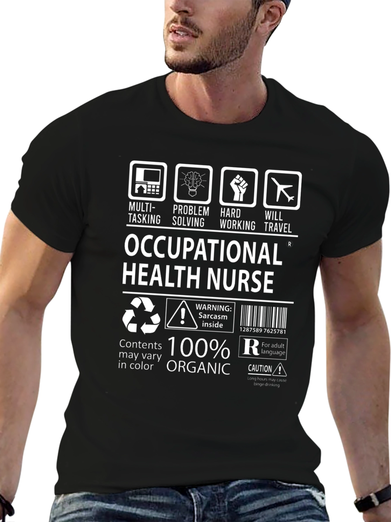 Occupational Health Nurse T-Shirt - Multi-Tasking Organic Cotton