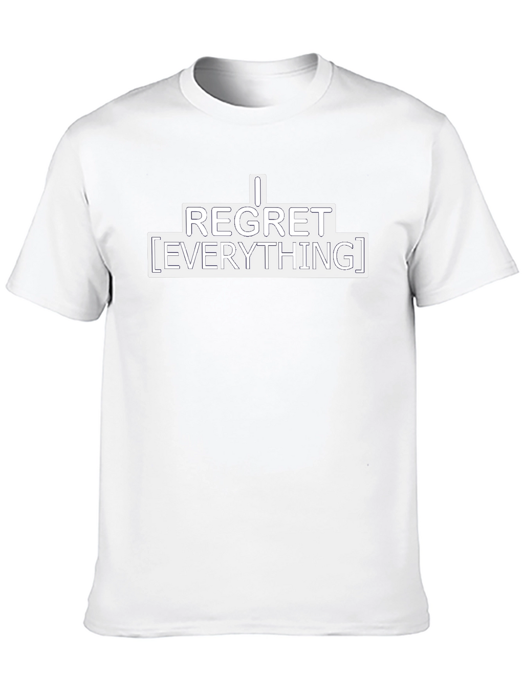 I Regret Everything Graphic Tee - Black