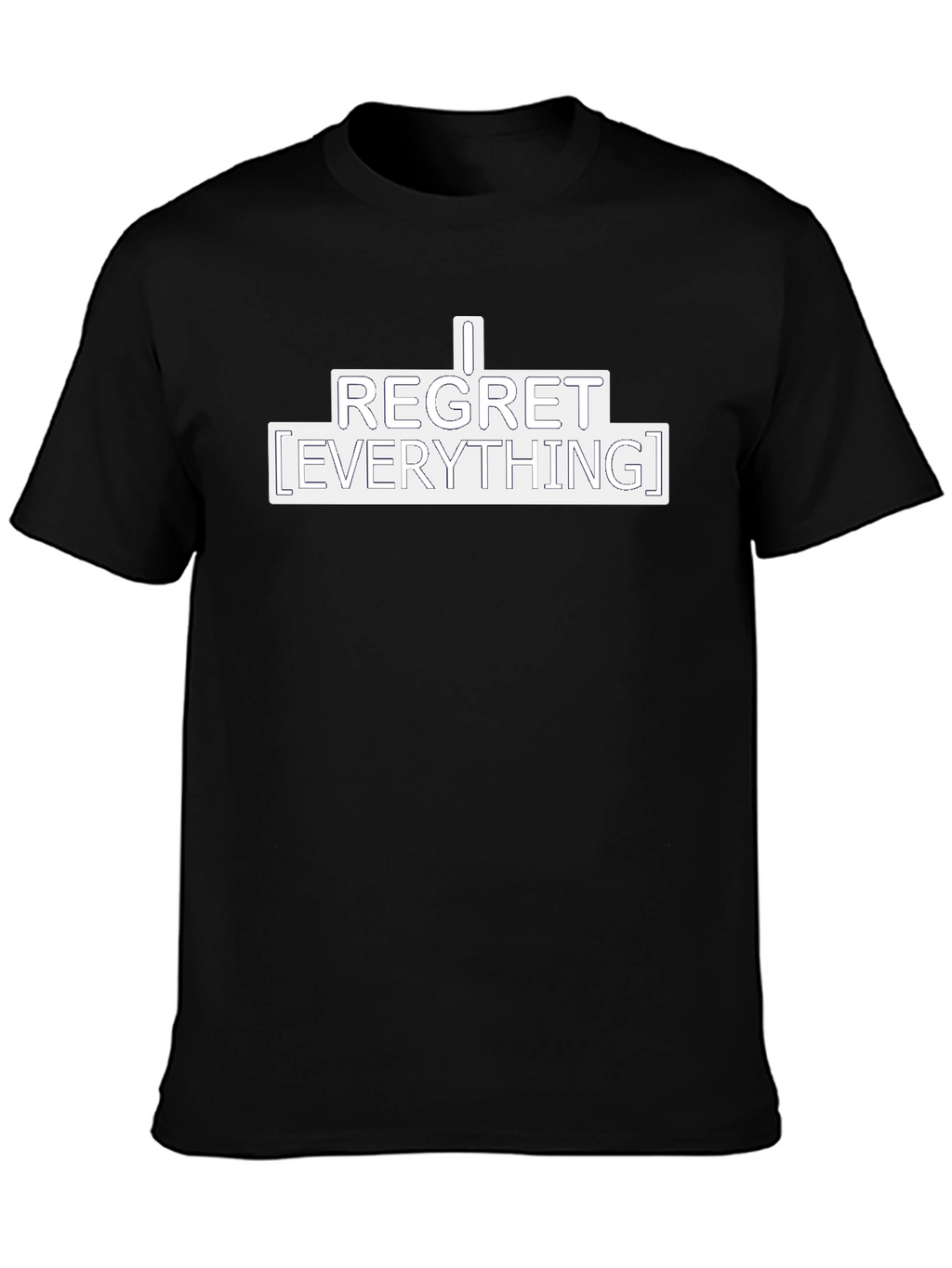 I Regret Everything Graphic Tee - Black
