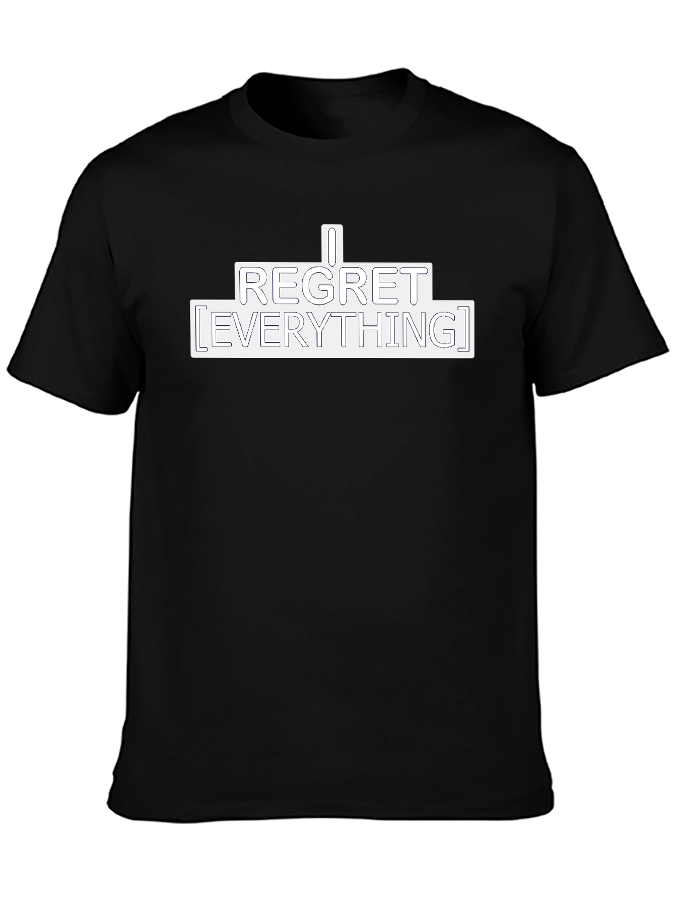 I Regret Everything Graphic Tee - Black